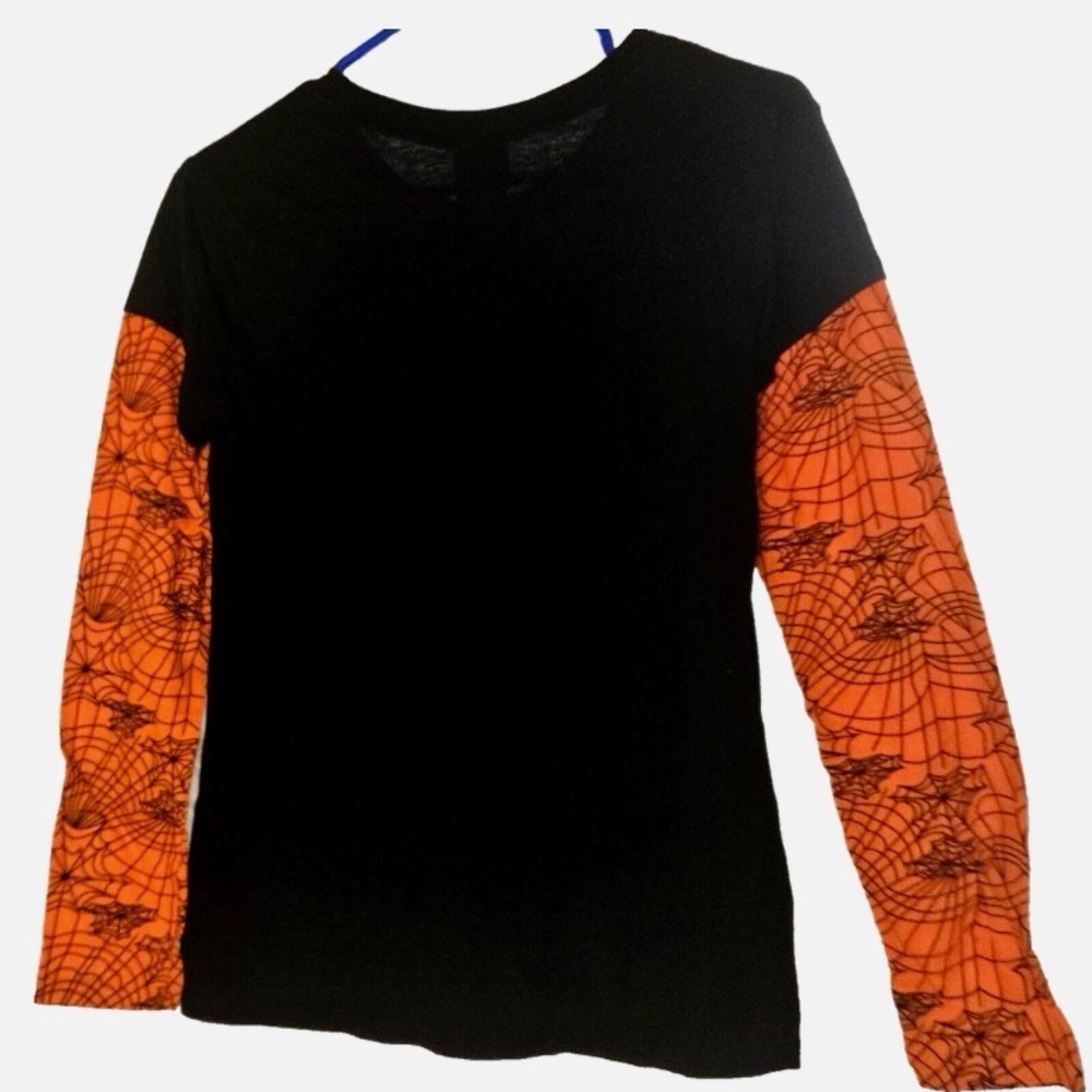 Hello Kitty Halloween Long Sleeve Tee - Black and Orange - Picture 3 of 3